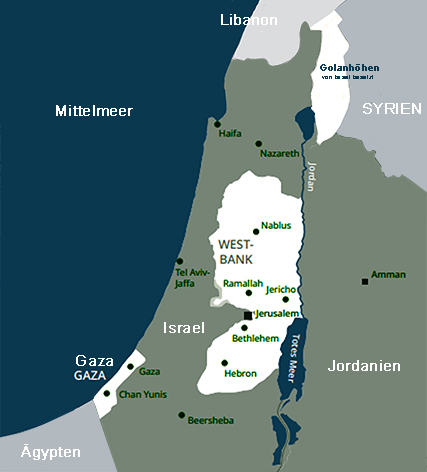 Bild Karte Israel