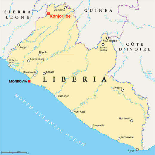 Karte 1 Liberia